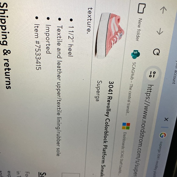 Superga, color block platform shoe, color is gray-fossil, and white. - Picture 8 of 10